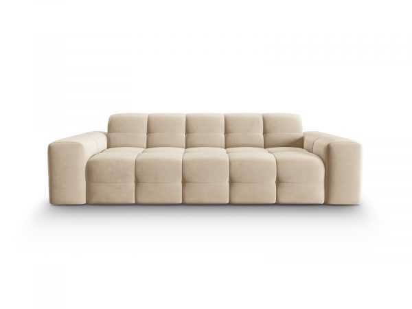 MICADONI Velvet Sofa, "Kendal", 3 Seats, 222x103x79