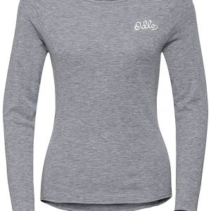 Odlo originals Women's Syntetisk Baselayer Top Crew - Grå-Medium