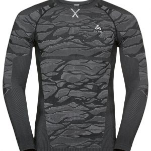 Odlo Performance Men's Syntetisk Baselayer Top Crew - Grå meleret-X Large