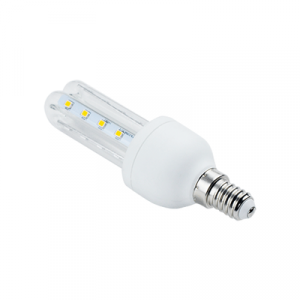 Outlet: LED B5 T3 2U 4W E14 3000K - Kulør : Varm