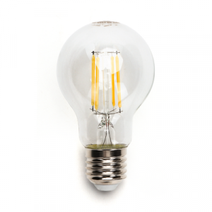 Outlet: LED Filament pære A60 E27 - 4W, 2700K, Klar - Kulør : Varm