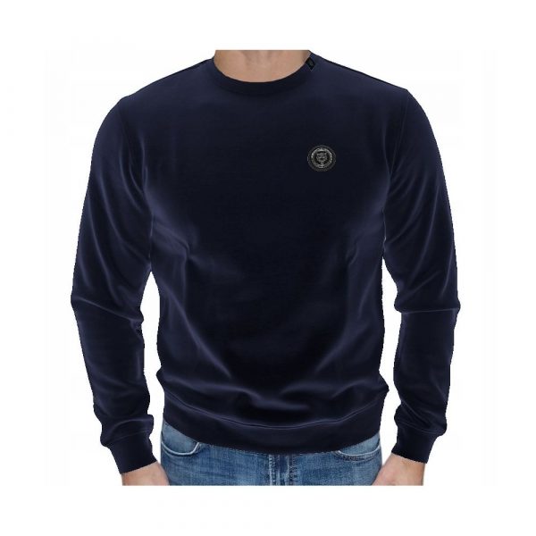 Plein Sport Blå Bomuld Sweater