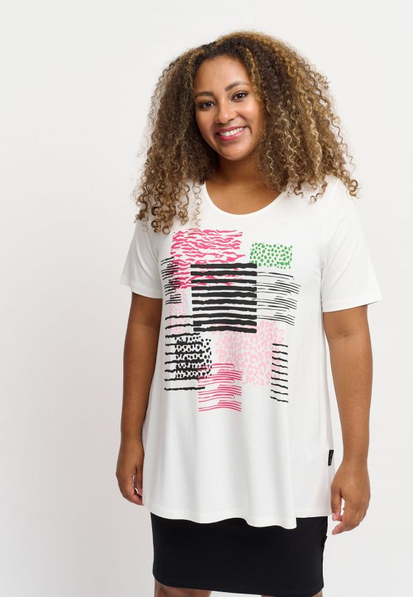 Pont Neuf - T-shirt - Pnherta - Off White - Xs/36-38