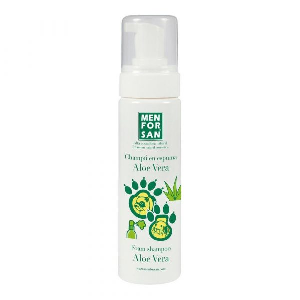 Shampoo Menforsan Skum Aloe Vera Gnavere Fritte 200 ml