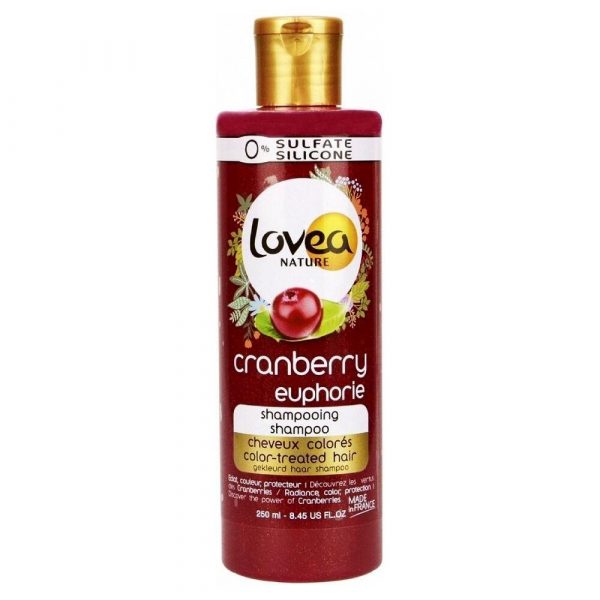 Shampoo til farvet hår Lovea Nature Cranberry Euphorie (250 ml)