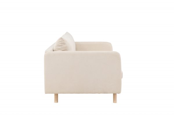 VENTURE DESIGN Zero 2-personers sofa - Trælook / Beige stof