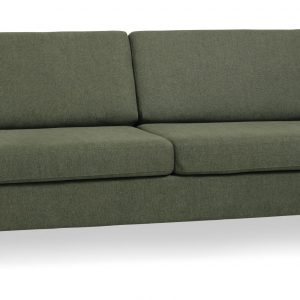 Wendy 2,5 pers. sofa - vinter mosgrøn polyester stof og sort træ