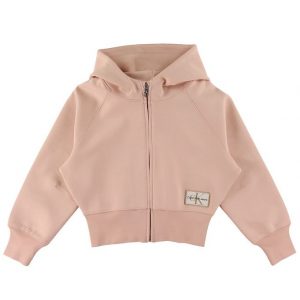 Calvin Klein Cardigan - Active Zip Through Hoodie - Pink Bloom