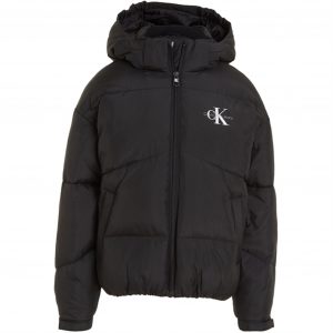 Calvin Klein Ck Short Puffer jakke Ck Black - Str. 10 år