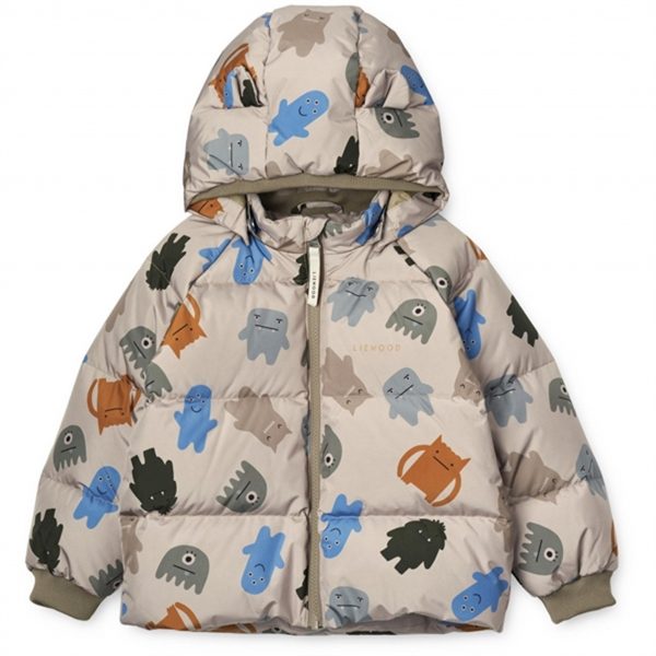 Liewood Polle Puffer Jakke Monster Koala - Str. 80