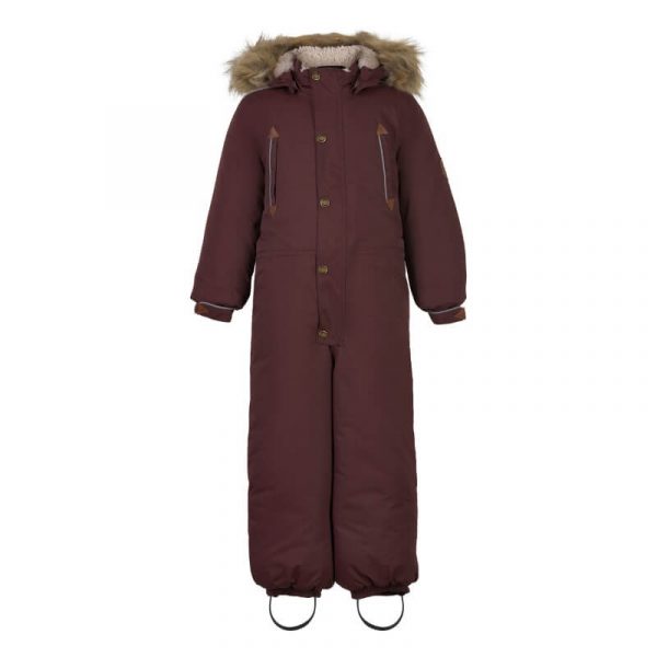 Mikk-Line - Twill Nylon Junior Suit Flyverdragt - Decadent Chocolate - 122