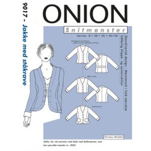 ONION Snitmønster Plus 9017 Jakke med Ståkrave Str. XL-5XL