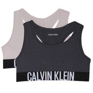 Calvin Klein Toppe - 2-pak - Bralette - Gullgray/Ebony