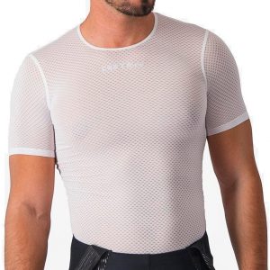 Castelli PRO MESH 2.0 SHORT SLEEVE Baselayer - Hvid