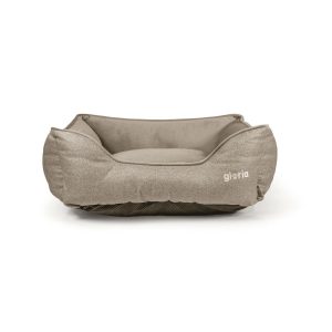 Hund Bed Gloria Cadaqués Beige 80 x 65 cm Rektangulær