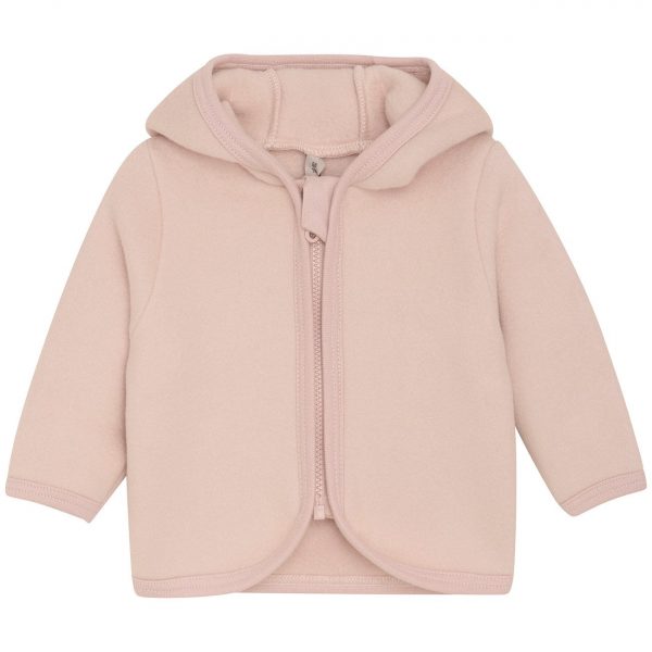 Huttelihut Mahogany Rose Jakke Ears Cotton Fleece - Str. 80