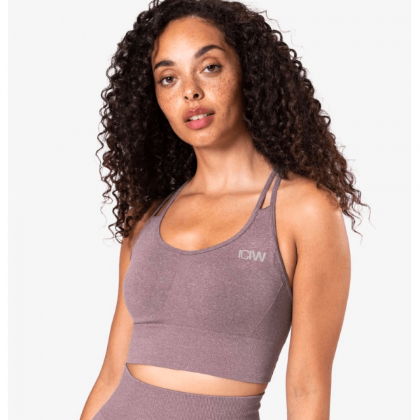 ICANIWILL Define Seamless Sports Bra Faded Violet Melange