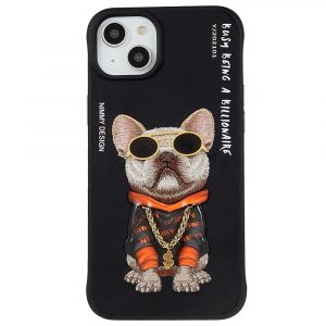 iPhone 14 Plus Plastik Hybrid Cover med motiv - Street Hund