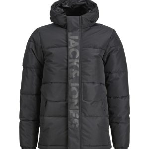 Jack & Jones Junior Black Cospeed Puffer Jakke - Str. 128