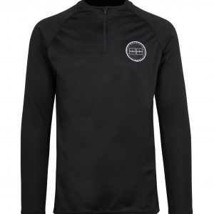 LOGO COLLECTION Long Sleeve Sports Top With Chest Logo Black