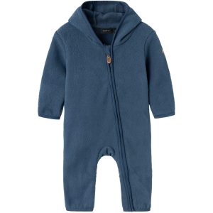 Name It Dark Denim Meeko Fleece Dragt - Str. 74-80