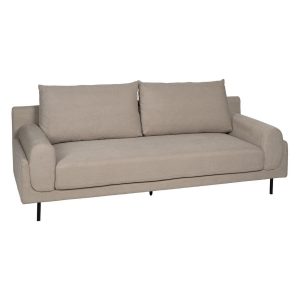 Sofa Taupe 216 x 86 x 90 cm