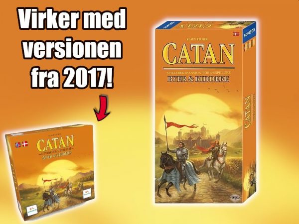 !SUPER TILBUD Catan: Byer & Riddere: 5-6 Spillere - Expansion/Udvidelse (Dansk 5th Edition, MDG106D) (Settlers)