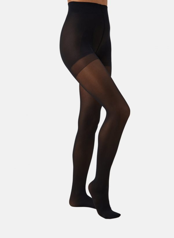 Swedish stockings | Anna control top thights (40 Denier) - XS / Sort