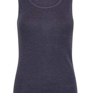 Tank top i 100% uld til kvinder, grå, str. 2XL