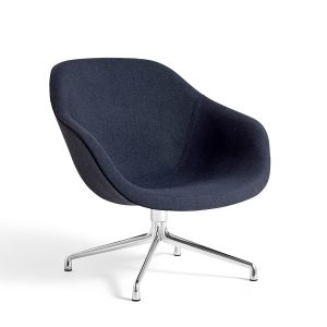 About a Lounge Chair AAL 81, low fra Hay (Steelcut, Sort pulverlakeret aluminum)