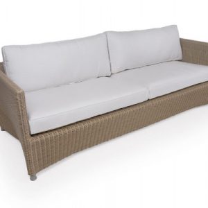 Cane-line Diamond 3 pers. sofa m/hynder - Light Natural/White