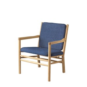 J147 Lounge Chair fra FDB Møbler (Dark Blue MLF36)