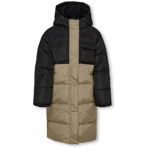 kids ONLY Black Newbecca Long Puffer Jakke - Str. 128