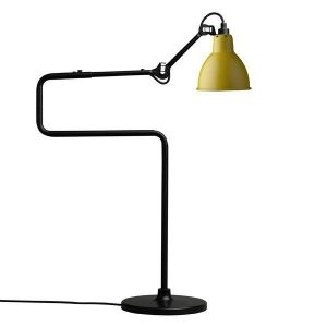 Lampe Gras N317 Bordlampe Mat Sort & Mat Gul