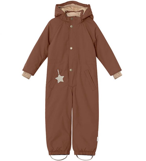 Mini A Ture Flyverdragt - Wanni Fleece - Rootbeer Brown