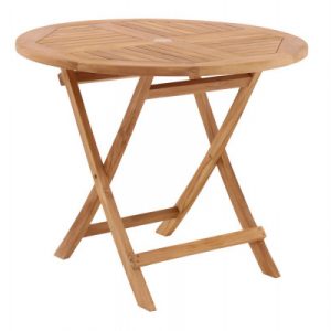 Prag Teak Havebord - Ø 90 cm