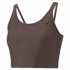 Sports Top til damer Puma Studio Ultrabare Strappy Brun M