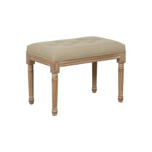 Stol Beige Gummitræ 65 x 41 x 48 cm