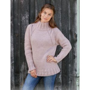 Warm Fall by DROPS Design - Bluse Strikkeopskrift str. S - XXXL - Small