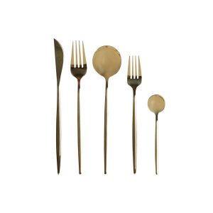 Bestik Gylden Rustfrit stål 3 x 1,5 x 13 cm 20 Dele
