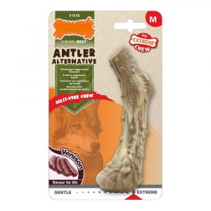 Hund Bidering Nylabone Dura Chew Horn Størrelse M Nylon Hjort