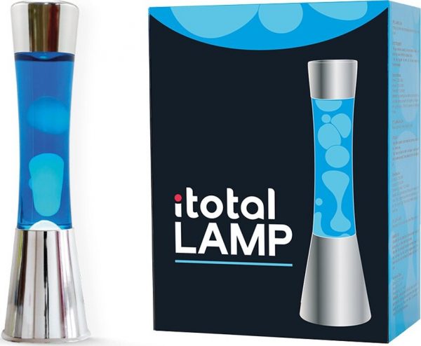 Itotal - Lava Lampe - Blå - 40 Cm - Sølv