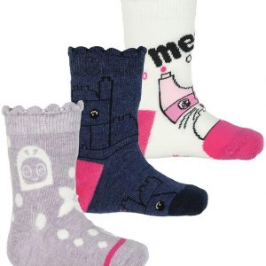 LEGOÂ® Wear Strømper - 3-pak - Navy/Creme/Lavendel