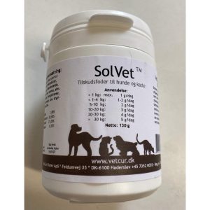 SolVet tilskud til hunde og katte, 130g