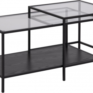 Alira, Sofabord, Klar, Glas (H: 50 x B: 90 x D: 55)