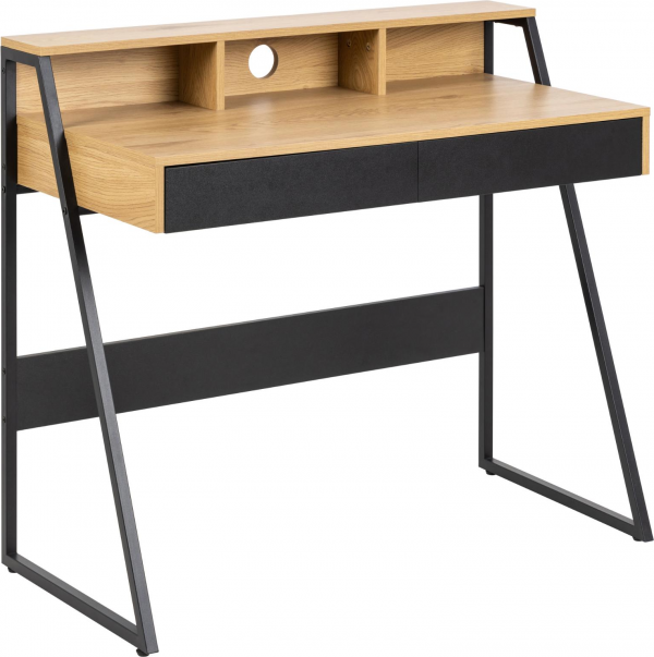 Callira, Skrivebord, Mat vild eg, Melamin (H: 88 x B: 100 x D: 50)
