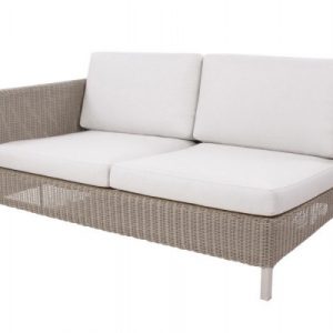 Cane-line Connect 2 pers. sofa m/hynder - Højre - Taupe