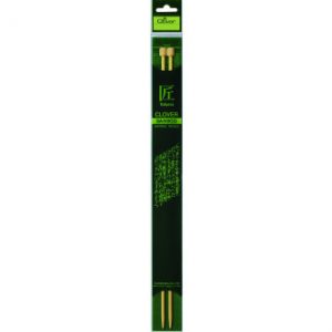 Clover Takumi Strikkepinde / Jumperpinde Bambus 35cm 9,00mm / 13.8in U
