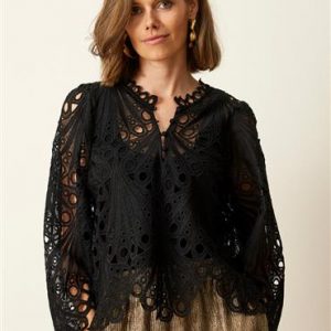INFRONT Bluse Sort