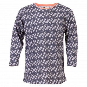 Kolaidi Pige Langærmet t-shirt i økologisk bomuld - Misty - 110/116